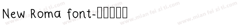 New Roma font字体转换